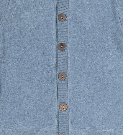 Mikk-Line Fleecetrøje - Faded Denim Melange