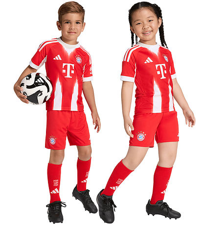 adidas Performance Fodboldsæt - FC Bayern - Rød m. Logo