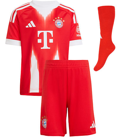 adidas Performance Fodboldsæt - FC Bayern - Rød m. Logo