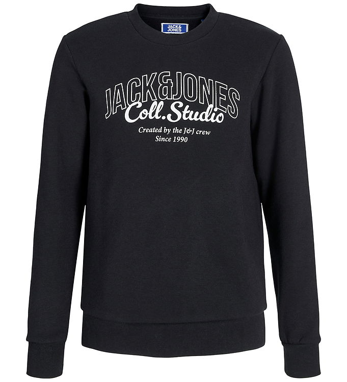 Jack & Jones Sweatshirt - JjMakoto - Black/Big Print