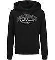 Jack & Jones Hættetrøje - JjMakoto - Black/Big Print Jack & Jones Hættetrøje - JjMakoto - Black/Big Print
