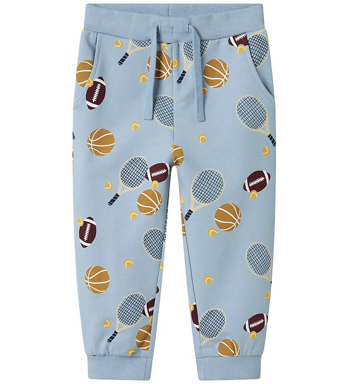Name it Sweatpants - NmmKeaton - Dusty Blue m. Print