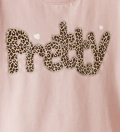 Name It T-Shirt - NmfLeoanja - Gepolijst Lilac m. Print