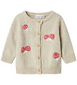 Name It Cardigan - Strik - NbfLinie - Peyote Melange m. Print Name It Cardigan - Strik - NbfLinie - Peyote Melange m. Print