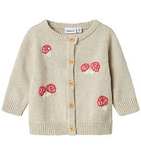 Name It Cardigan - Strik - NbfLinie - Peyote Melange m. Print Name It Cardigan - Strik - NbfLinie - Peyote Melange m. Print