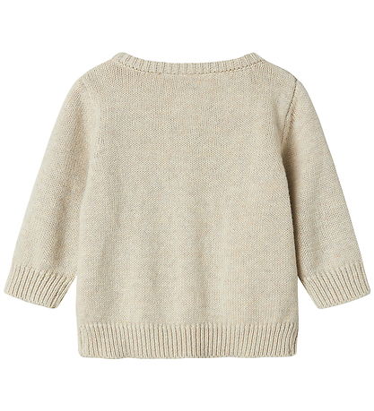 Name It Cardigan - Strik - NbfLinie - Peyote Melange m. Print