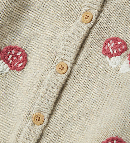 Name It Cardigan - Strik - NbfLinie - Peyote Melange m. Print