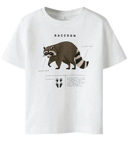 Name it T-shirt - NmmKester - Bright White m. Print