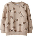 Name it Sweatshirt - NmmKeonel - Simply Taupe m. Print