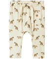 Lil Atelier Bukser - Rib - NbmLavo - Loose - Turtledove m. Print Lil Atelier Bukser - Rib - NbmLavo - Loose - Turtledove m. Print