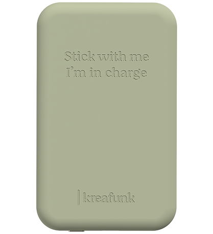 Kreafunk Powerbank - toCHARGE Qi - Dusty Olive - 5.000mAh Kreafunk Powerbank - toCHARGE Qi - Dusty Olive - 5.000mAh
