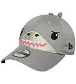 New Era Kasket - 9Forty - Shark - Grå New Era Kasket - 9Forty - Shark - Grå