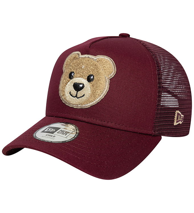 New Era Kasket - Trucker - Bear - Mørkerød
