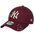 New Era Kasket - 9Forty - New York Yankees - Mørkerød New Era Kasket - 9Forty - New York Yankees - Mørkerød