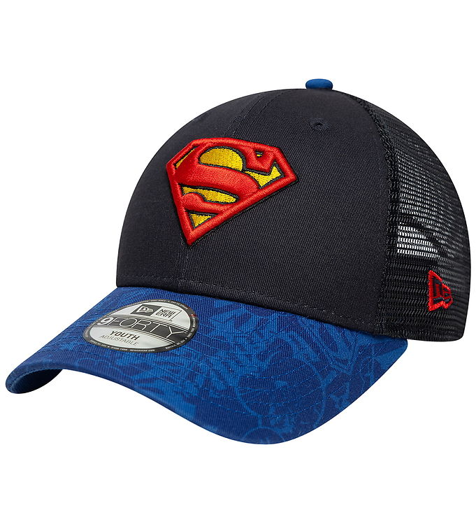 New Era Kasket - 9Forty - Trucker - Superman - Blå