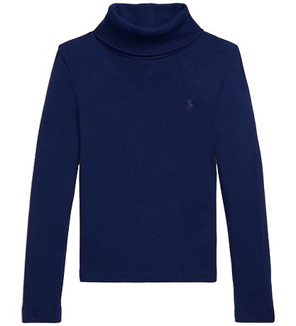 Polo Ralph Lauren Bluse m. Rullekrave - Newport Navy Polo Ralph Lauren Bluse m. Rullekrave - Newport Navy