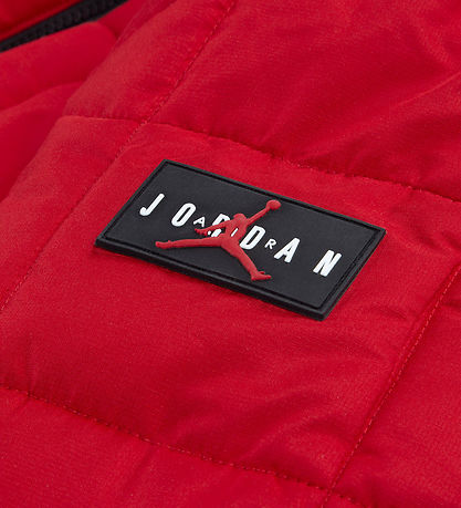 Jordan Fóðraður jakki - Essential Puffer - Rauður í ræktinni