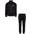 Jordan Træningssæt - Cardigan/Sweatpants - Sort m. Rød Jordan Træningssæt - Cardigan/Sweatpants - Sort m. Rød