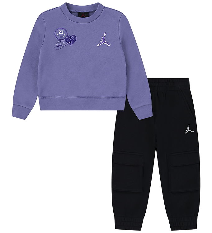 Jordan Sweatsæt - Sort/Lilla