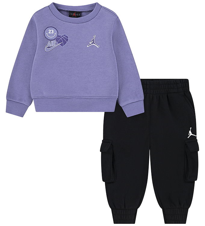 Jordan Sweatsæt - Sort/Lilla