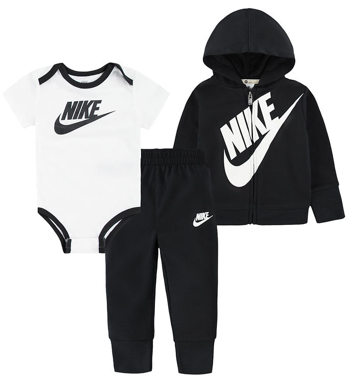 Nike Sæt - Cardigan/Sweatpants/Body k/æ - Sort