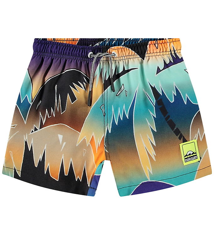 Molo Badeshorts - UV50+ - Niko - Faded Palmtrees