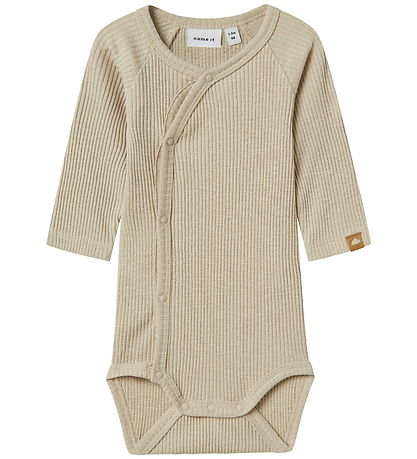 Name It Bodysuit l/s - Rib - NbnLille - Peyote