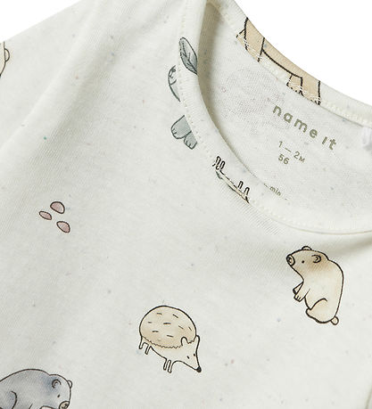 Name It Bluse - NbnLuma - Cloud Dancer m. Print