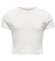 Kids Only T-shirt - KogBina - Rib - Cloud Dancer Kids Only T-shirt - KogBina - Rib - Cloud Dancer