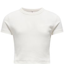 Kids Only T-shirt - KogBina - Rib - Cloud Dancer Kids Only T-shirt - KogBina - Rib - Cloud Dancer