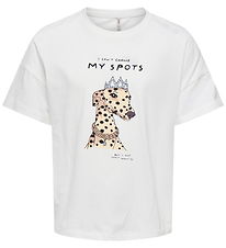 Kids Only T-shirt - KogBaria - Cloud Dancer/Spots Kids Only T-shirt - KogBaria - Cloud Dancer/Spots