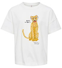 Kids Only T-shirt - KogBaria - Cloud Dancer/Lipstick Kids Only T-shirt - KogBaria - Cloud Dancer/Lipstick