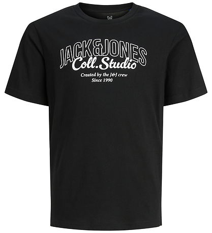 Jack & Jones T-shirt - JjMakoto - Black/BIG Print