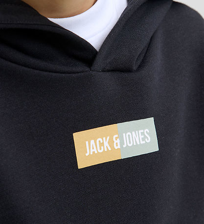 Jack & Jones Hettupeysa - JjPan - Svart M. Lógó