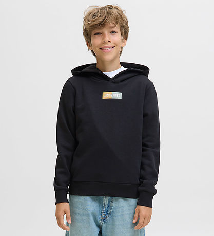 Jack & Jones Hettupeysa - JjPan - Svart M. Lógó