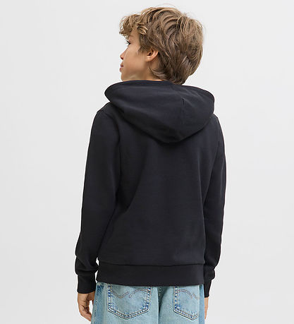 Jack & Jones Hettupeysa - JjPan - Svart M. Lógó