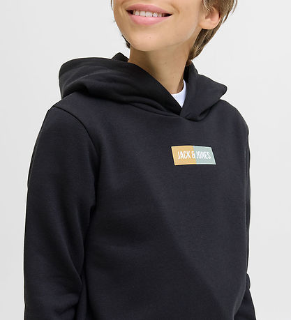 Jack & Jones Hettupeysa - JjPan - Svart M. Lógó