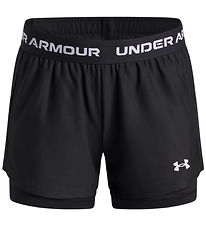 Under Armour Sportsshorts - Tech Play Up 2-i-1- Sort Under Armour Sportsshorts - Tech Play Up 2-i-1- Sort