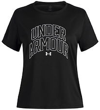 Under Armour T-shirt - Tech Varsity - Sort m. Print Under Armour T-shirt - Tech Varsity - Sort m. Print