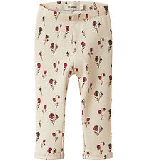 Lil Atelier Leggings - Rib - NbfLavo - Turtledove Lil Atelier Leggings - Rib - NbfLavo - Turtledove