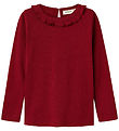 Lil Atelier Bluse - Rib - NmfRachel - Red Dahlia Lil Atelier Bluse - Rib - NmfRachel - Red Dahlia