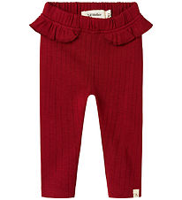 Lil Atelier Leggings - Rib - NbfRachel - Red Dahlia Lil Atelier Leggings - Rib - NbfRachel - Red Dahlia