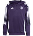 adidas Performance Hættetrøje - Manchester United - Aurplu/White adidas Performance Hættetrøje - Manchester United - Aurplu/White