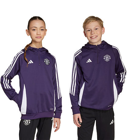 adidas Performance Hættetrøje - Manchester United - Aurplu/White