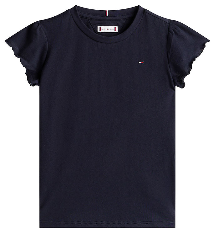Tommy Hilfiger T-shirt - Essential Ruffle - Desert Sky Blue