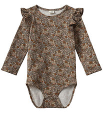 Sofie Schnoor Body l/æ - DicteSB - Brown m. Blomster Sofie Schnoor Body l/æ - DicteSB - Brown m. Blomster