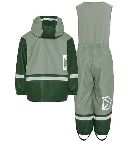 Didriksons Regntøj m. Fleece - PU - Boardman - Light Moss