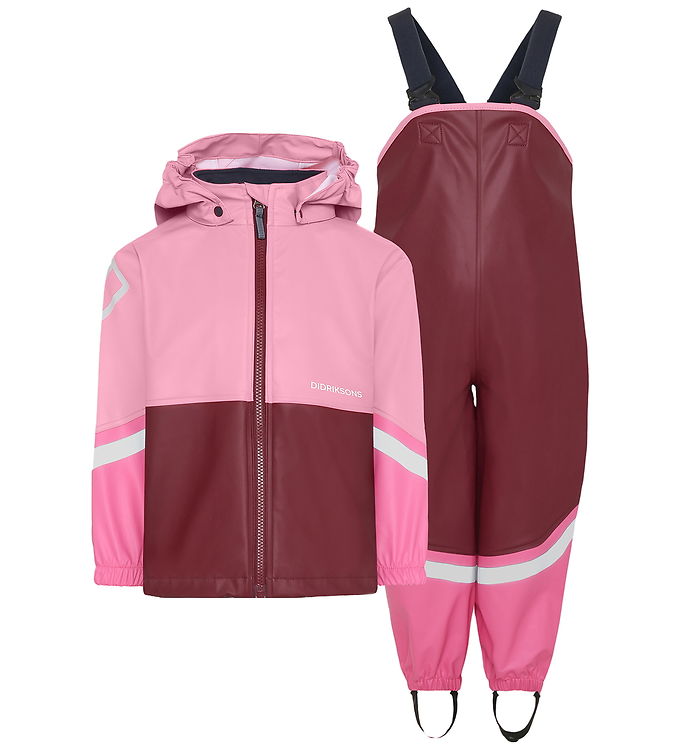 Didriksons Regntøj m. Seler - Waterman - PU - Anemon Red