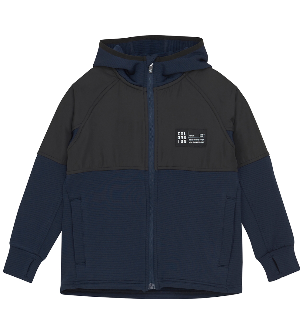 Color Kids Fleece Jas - Total Eclipse - Color Kids - 9 jaar (134) - Fleece Jassen
