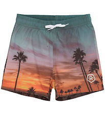 Color Kids Badeshorts - AOP - Orange Pop Color Kids Badeshorts - AOP - Orange Pop